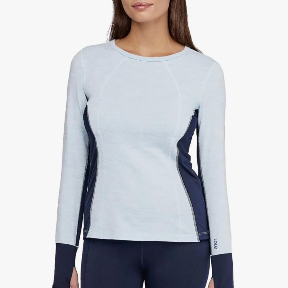 Women's Lole Long Sleeve Base layer Merino Wool Blend Size Large